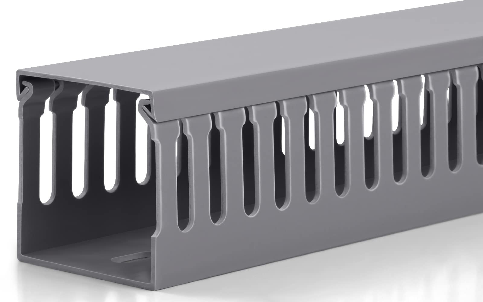 Server Rack Cable Management 6ft 2xL3ft Duct Raceway Kit PVC 2x2in Grey