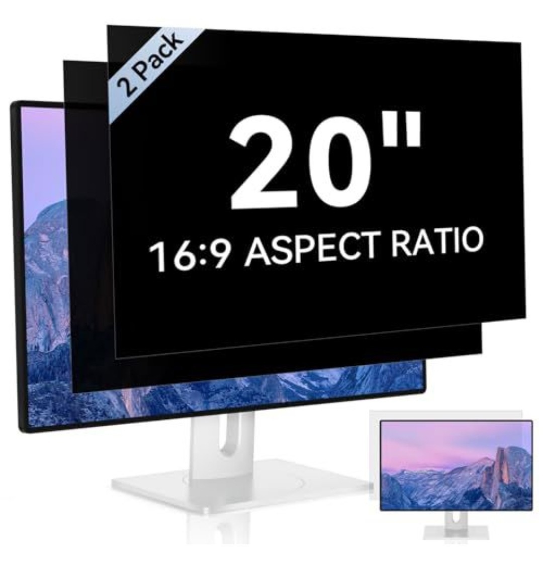 Compare @ $47 [2 Pack] 20 Inch Computer Privacy Screen for 16:9 Aspect Ratio 