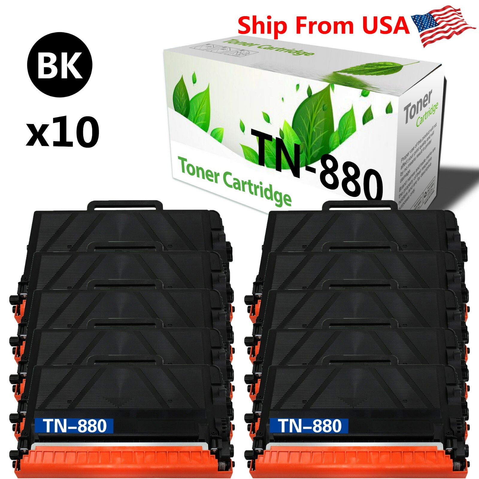 10PK TN-880 TN880 Toner Cartridge for Brother HL-L6250DW HL-L6300DW MFC-L6700DW