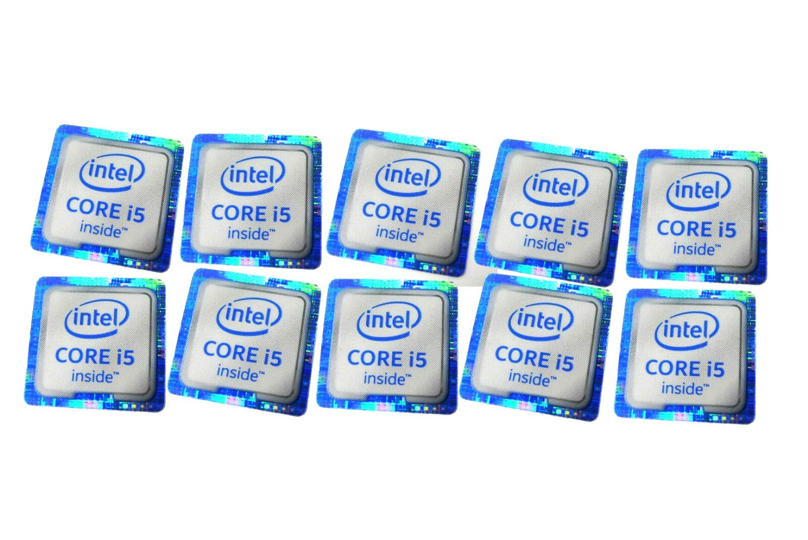 10 PCS Sticker for CORE i5 inside Skylake Case Badge Logo Decal 18mm x 18mm