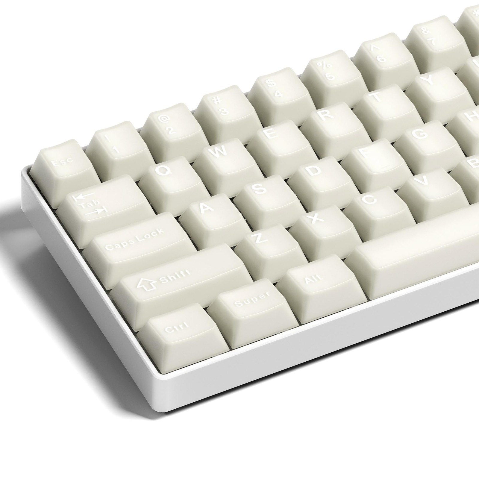 XVX White Jade 121 Keys PBT Keycaps Double Shot Cherry Profile Translucent