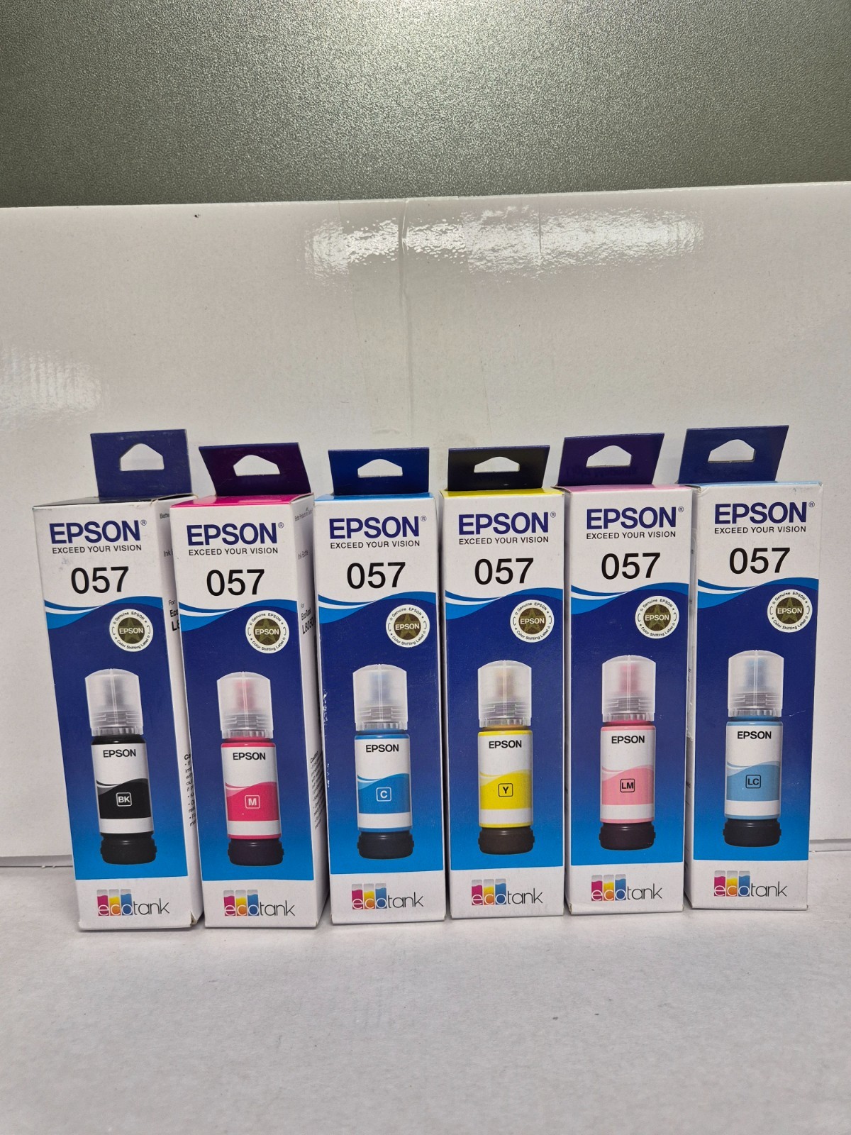 Genuine Epson 057 Ink Bottle 6 Color Pack Set or L8050 L18050 / FAST & SAFE