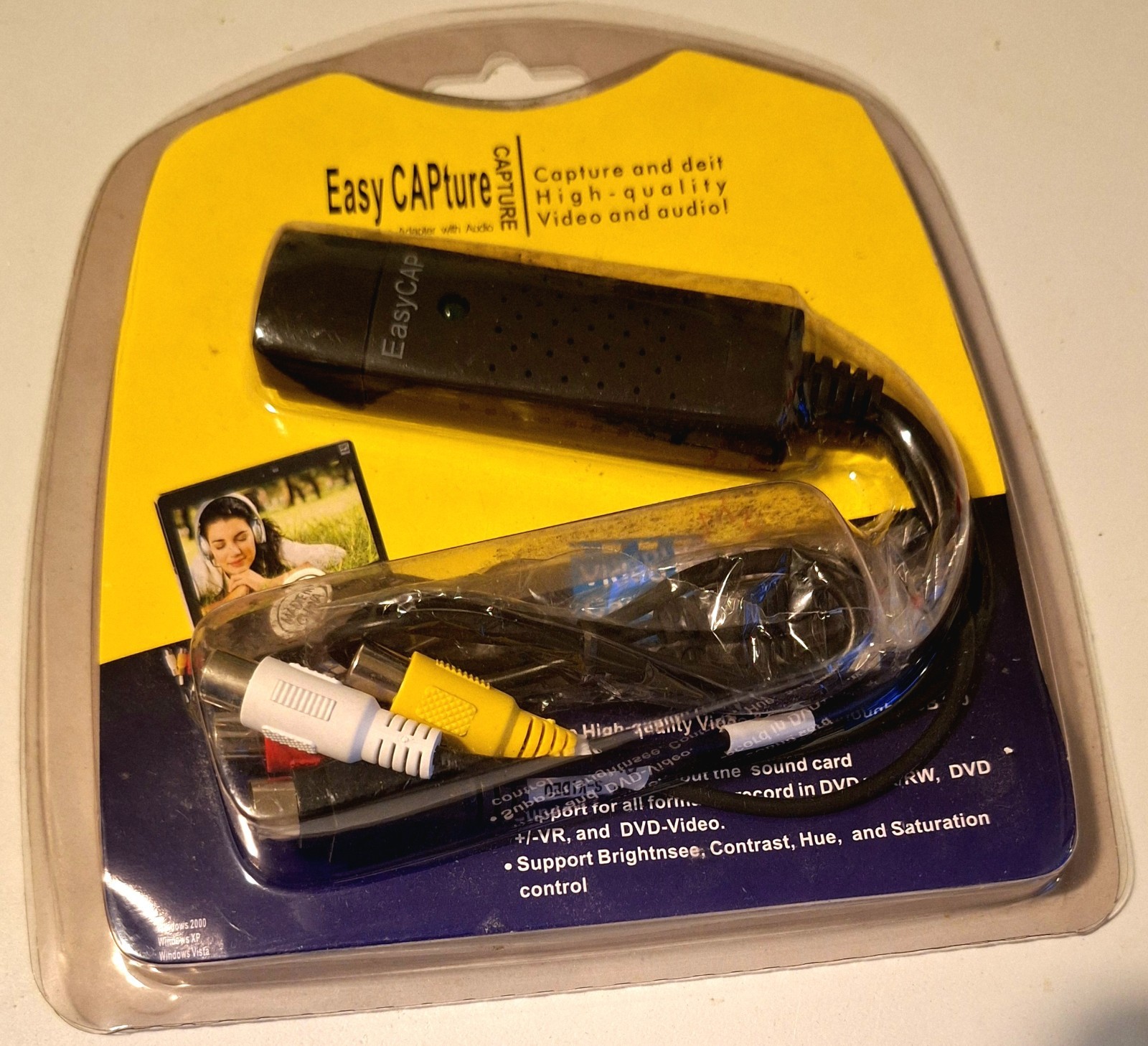EasyCAP Capture USB 2.0 Video Adapter with Audio -  BRAND NEW & SEALED 