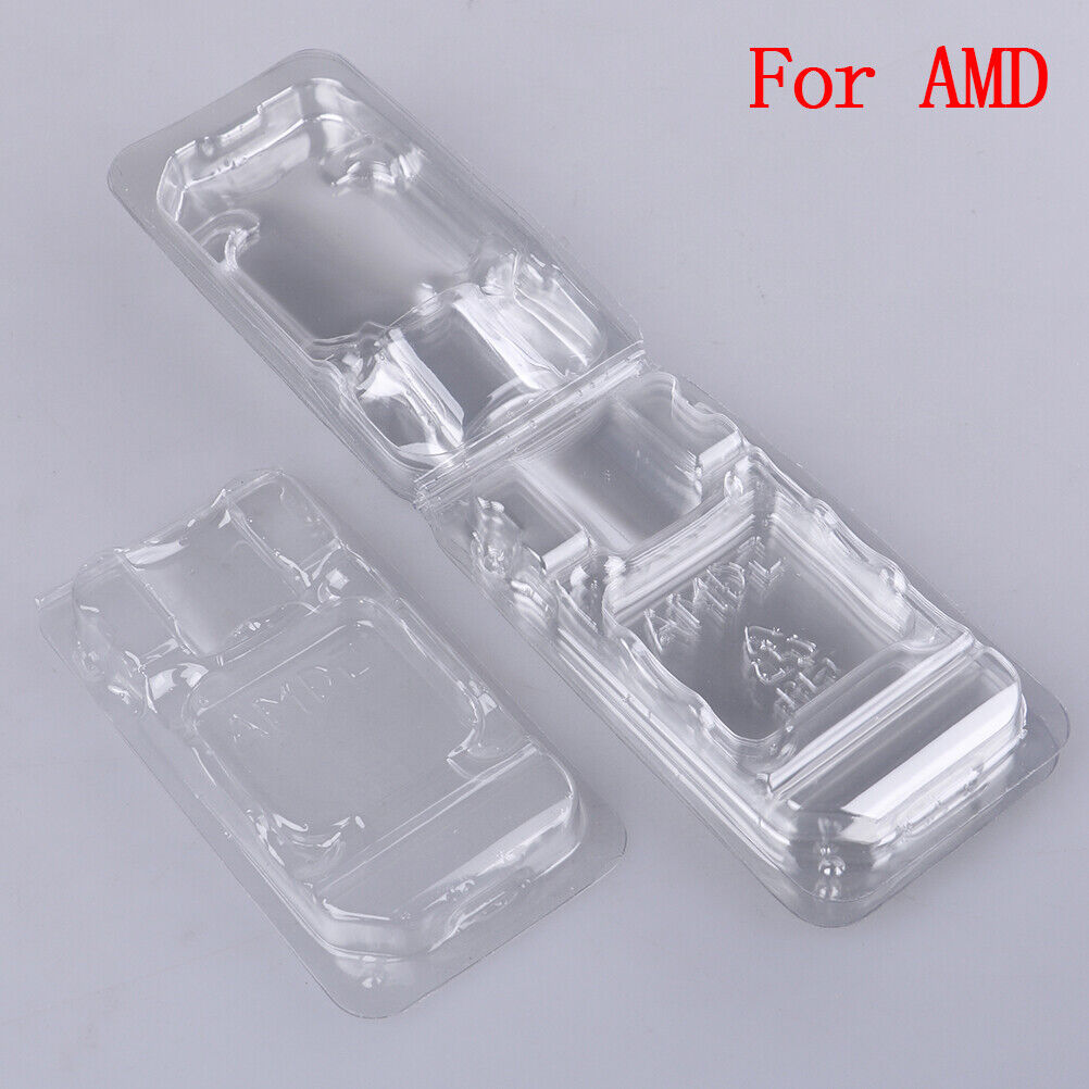 10Pcs CPU clamshell tray box case holder protection for AMD 754 939 AM2 AM3 U`go