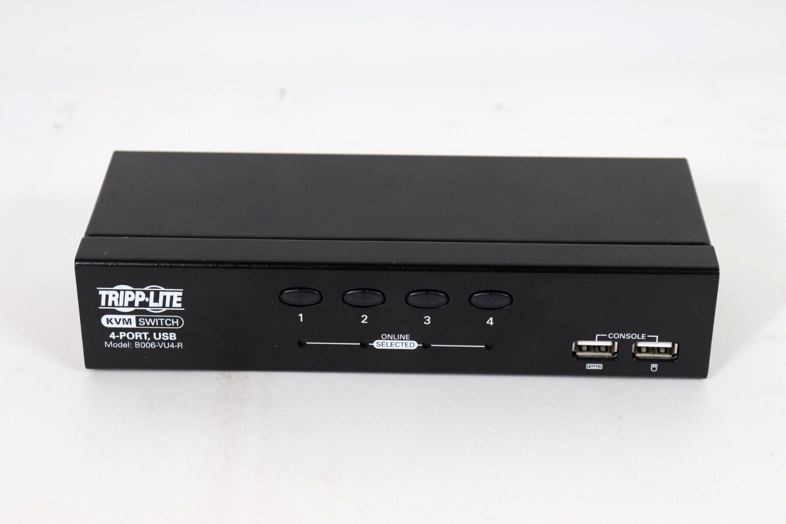 Tripp-Lite B006-VU4-R KVM 4-Port Desktop Switch USB (No AC Adapter)