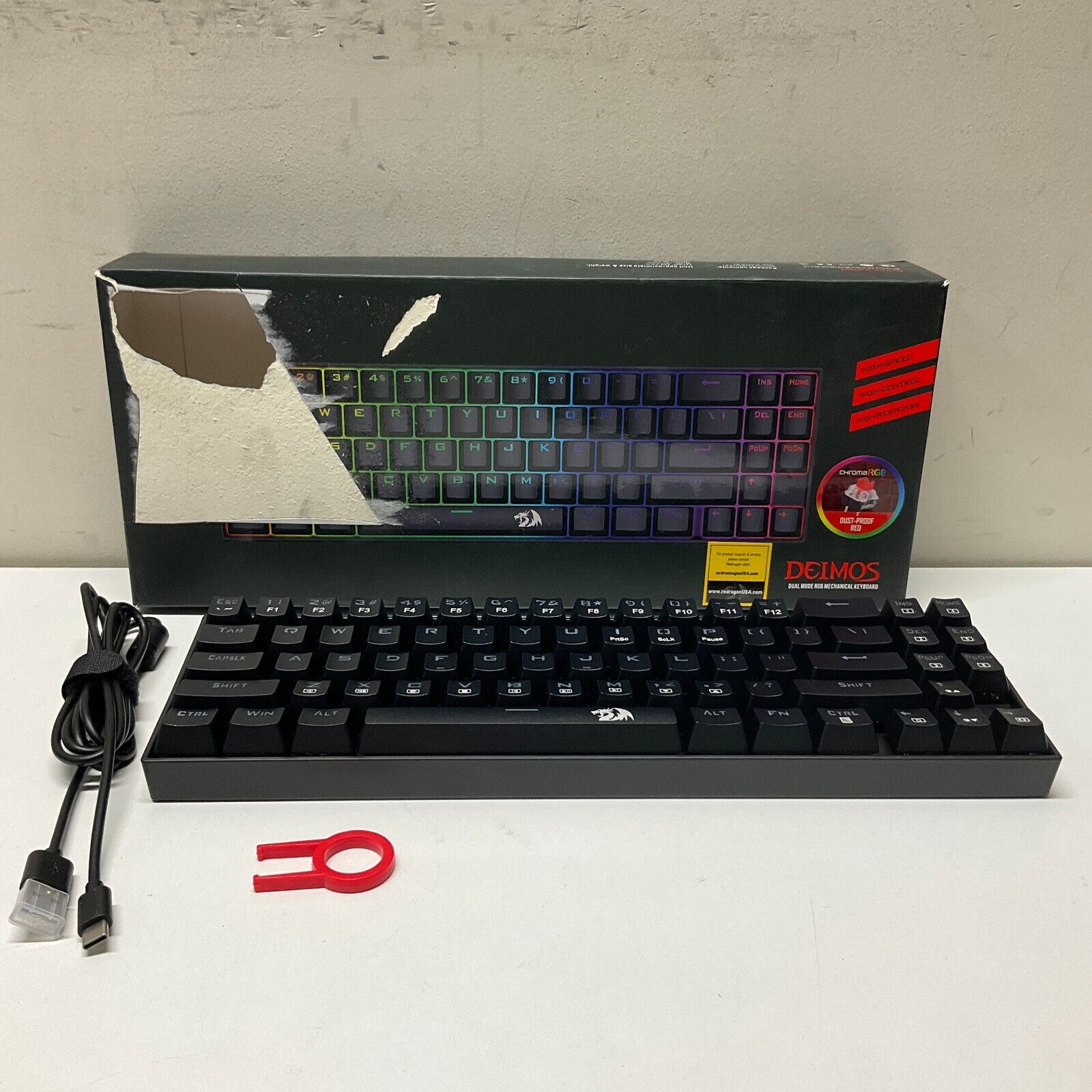 Redragon Deimos K599-KRS Mechanical RGB Keyboard: Outemu Red Switches