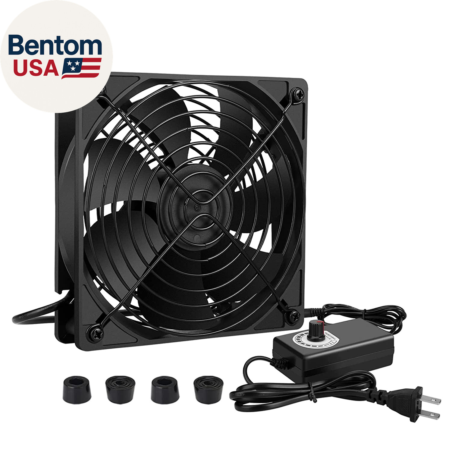 120Mm AC Powered Fan with Vriable Speed Controller, AC 110V to 220V Vriable Spee