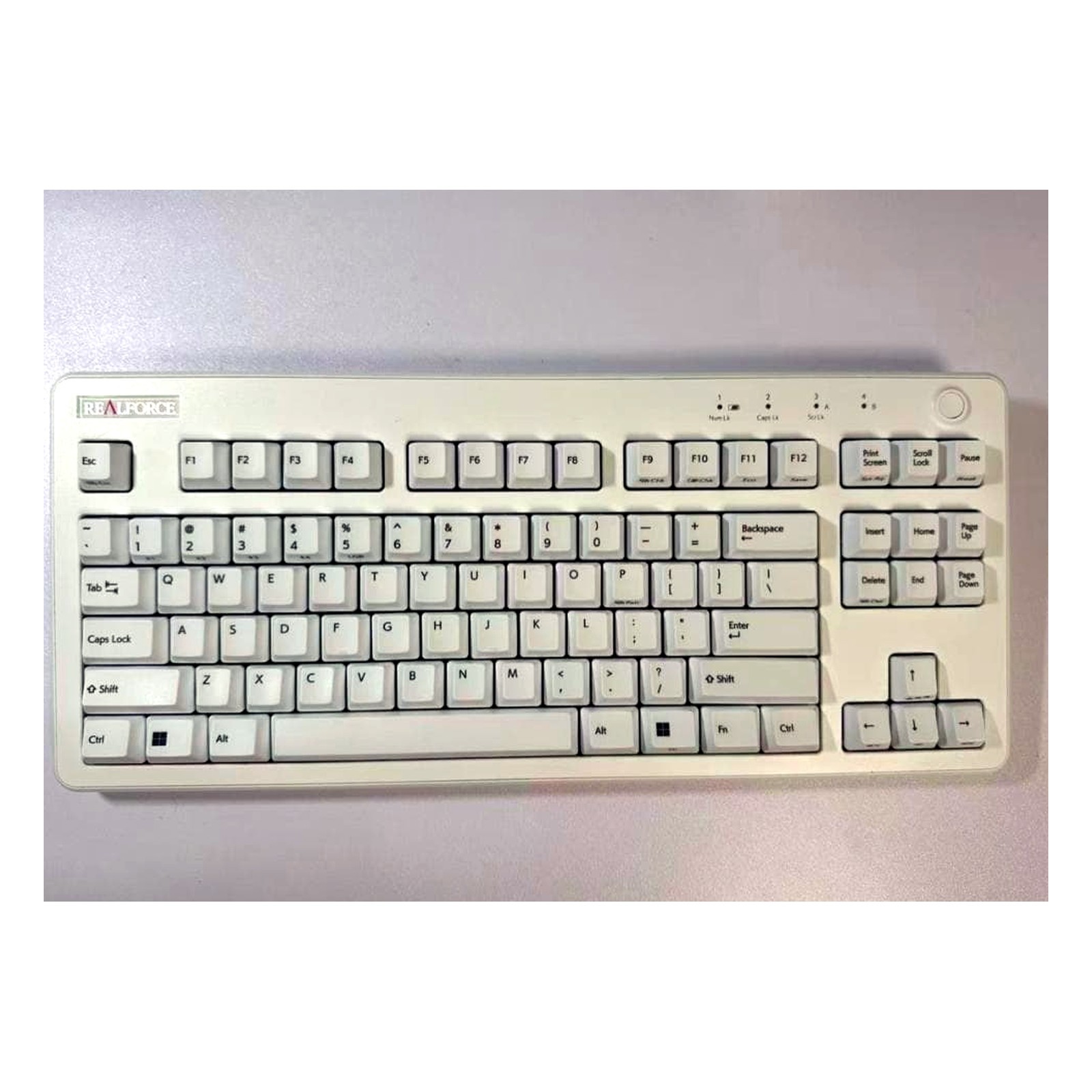 Topre REALFORCE R3 R3HD21 Keyboard US Layout Tenkeyless Silent White Japan USED