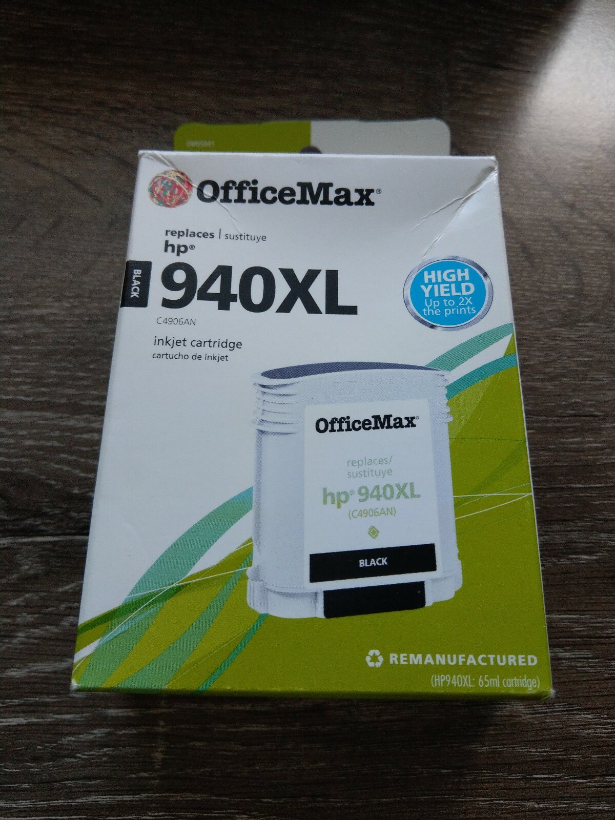 OfficeMax Black, High Yield, Ink Cartridge Replacement, HP 940XL, Printer, Ink