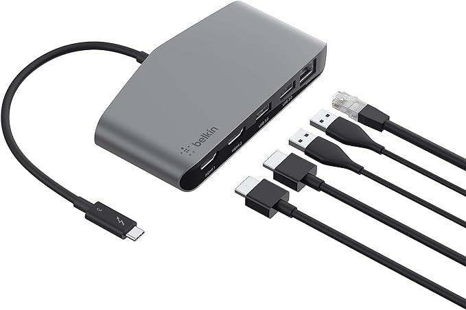 Belkin Thunderbolt 3 Dock Mini HD With Cable Usb C Hub Usb C - F4U098
