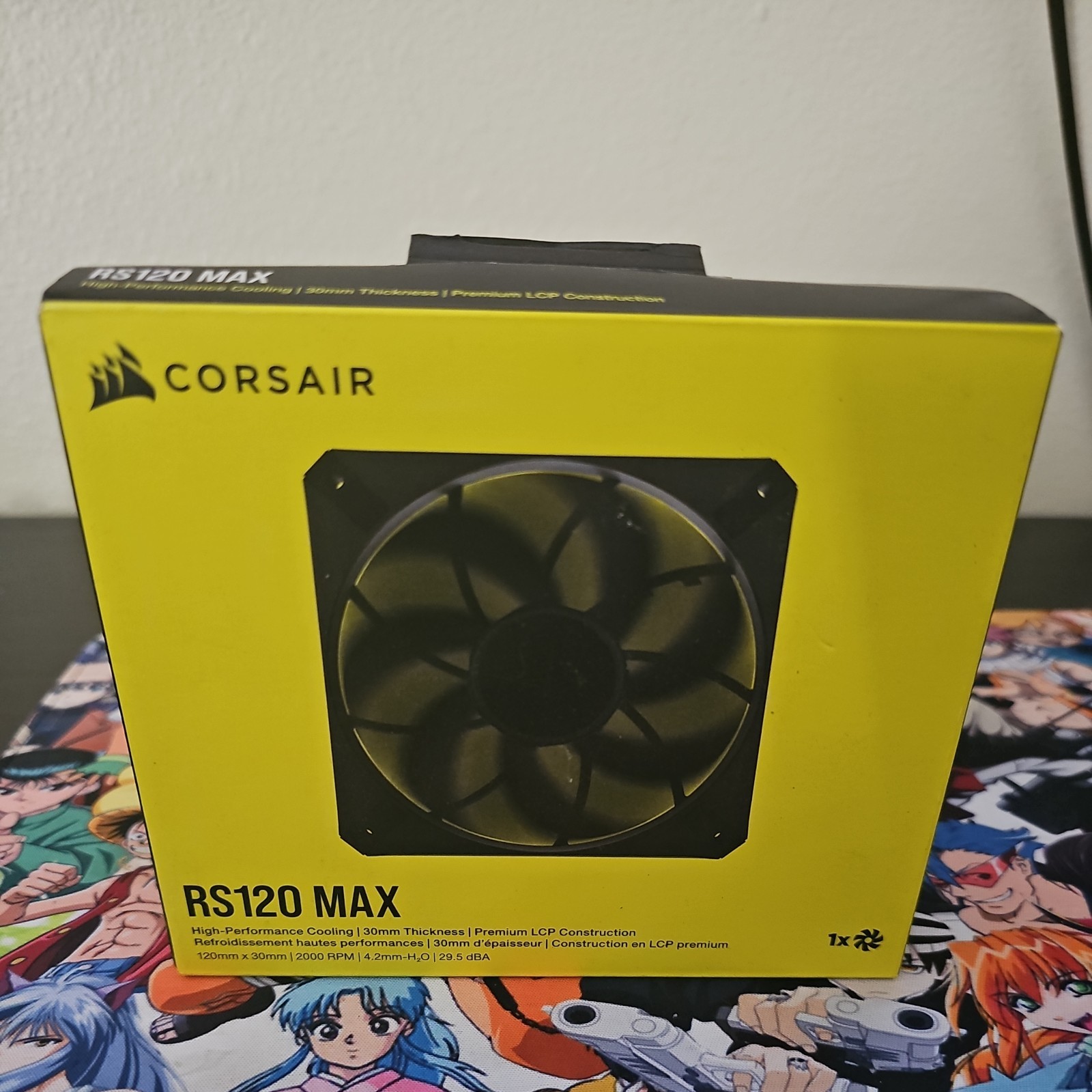 CORSAIR RS120 MAX 120mm PWM Thick Fan - 30mm Thickness - High Static Pressure -