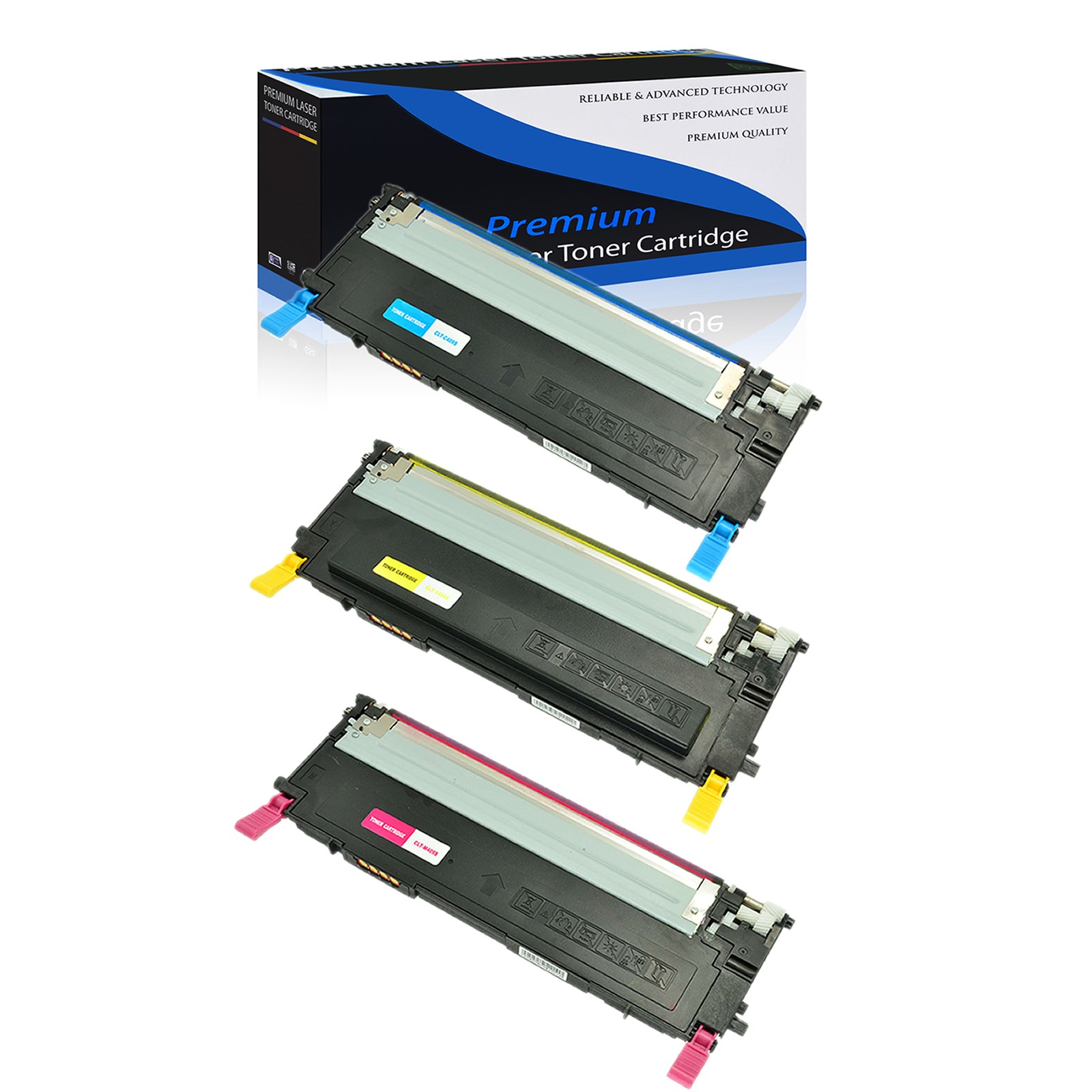 3PK CLT-409S C Y M Color Toner Set For Samsung CLX-3175fn CLX-3175fw CLP-310nk