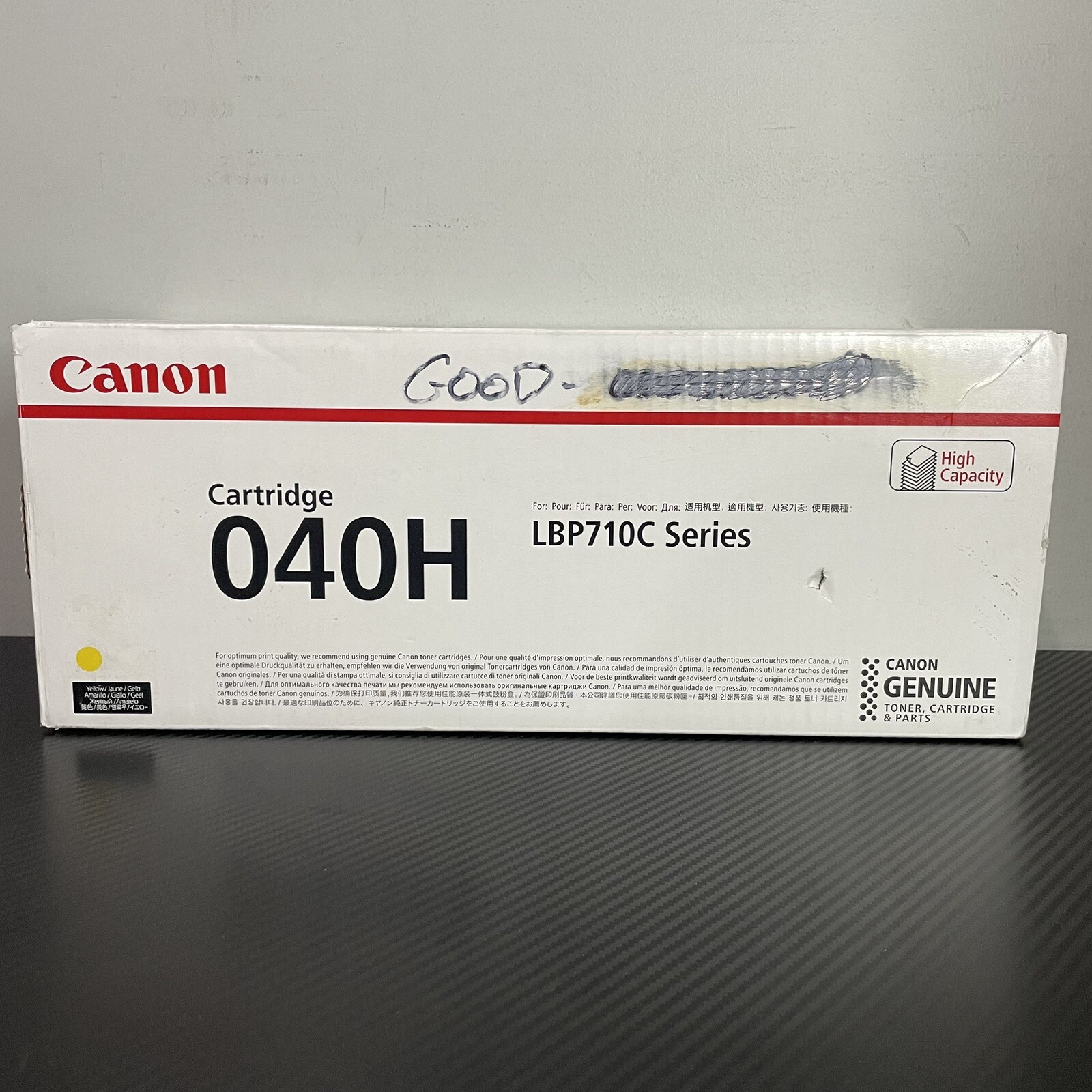 Canon 040H Yellow High-Yield Laser Toner Cartridge 0455C001 for LBP710C Series