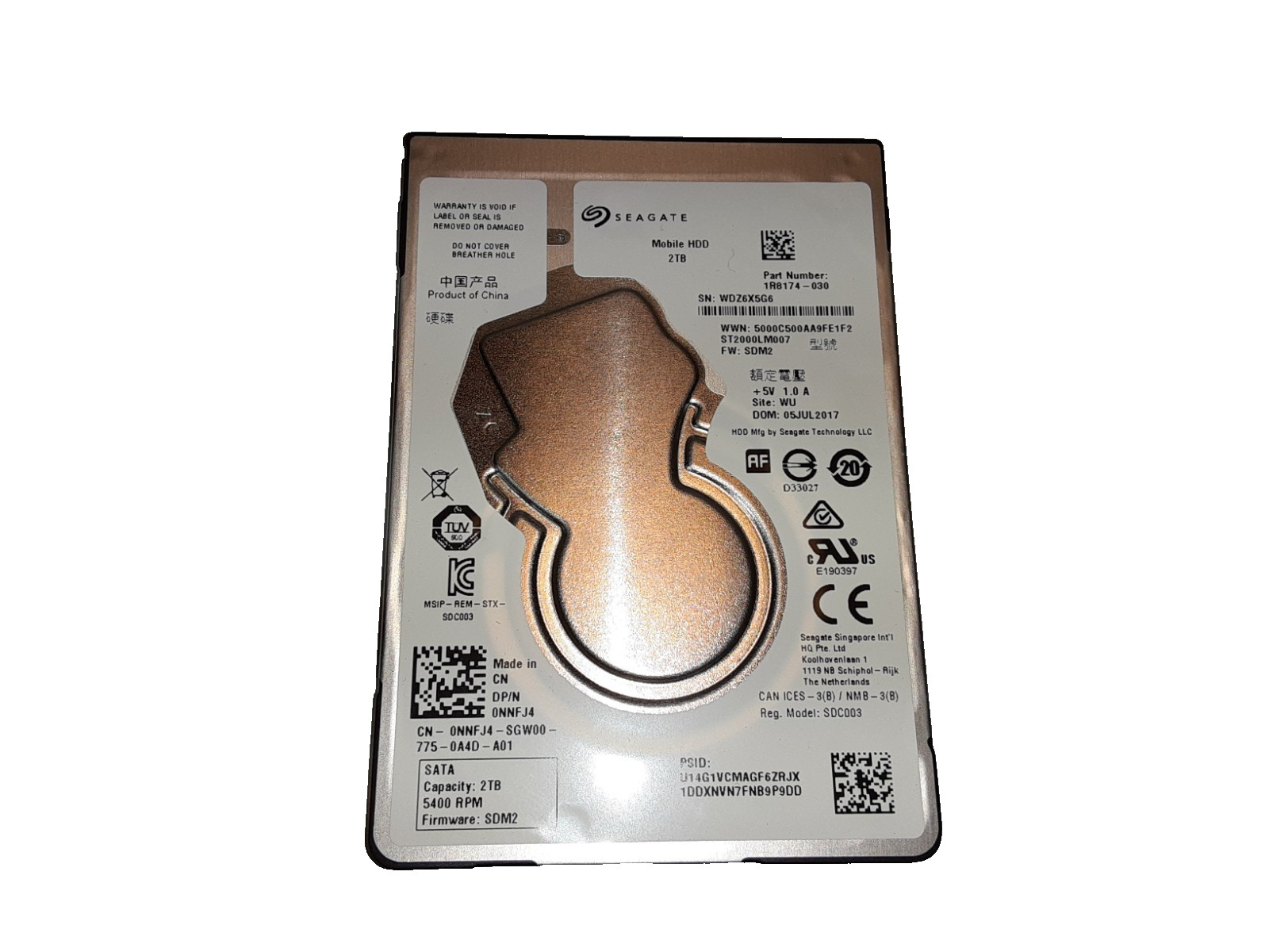 Seagate ST2000LM007 2TB 2.5-inch 5400 RPM SATA Internal Hard Drive - TESTED