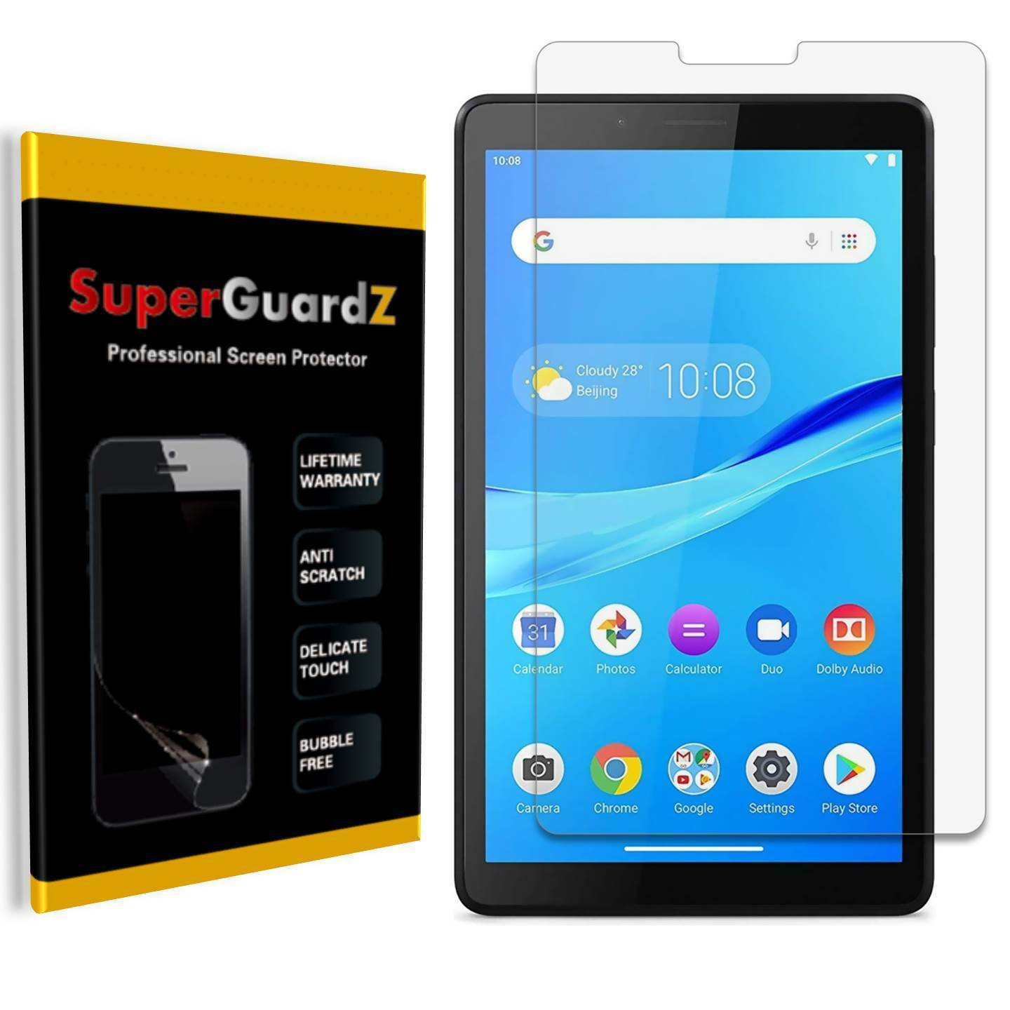 3X SuperGuardZ Clear Screen Protector Guard Shield Cover Film For Lenovo Tab M7