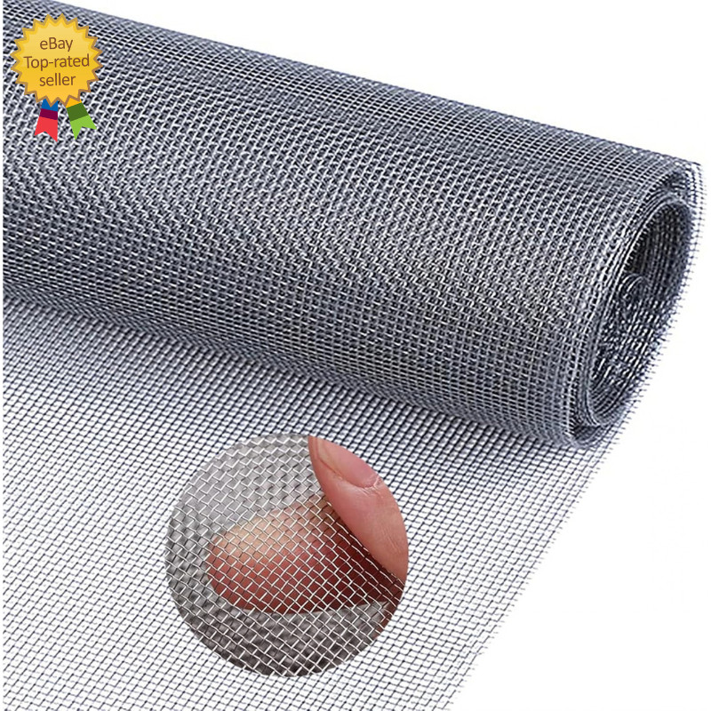 Filter Screen Sheets Stainless Steel Air Vent Mesh Cover Wire Mesh Roll 30x12...