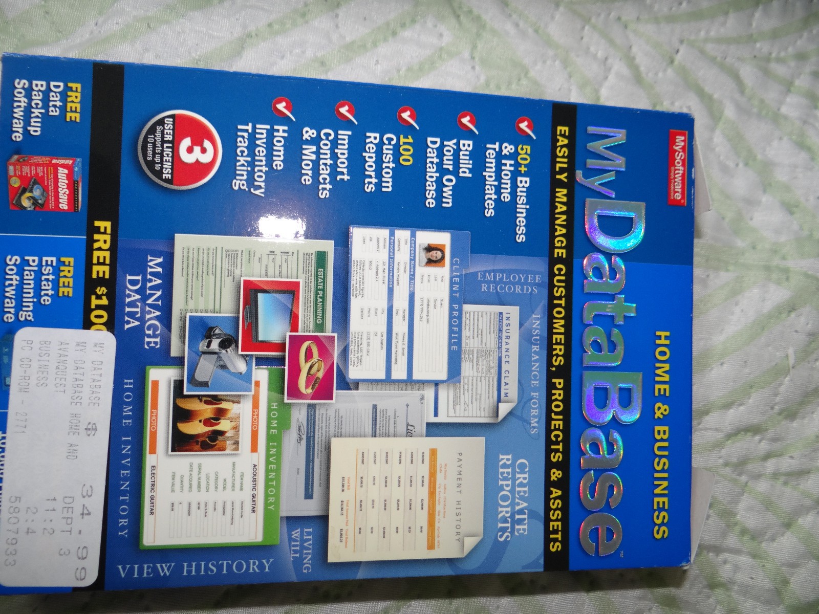 MySoftware MyDataBase Home & Business Database Software -- Open Box