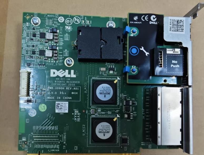 Dell R910 I/O Riser server 4-port gigabit network card FMY1T Y950P remote manage