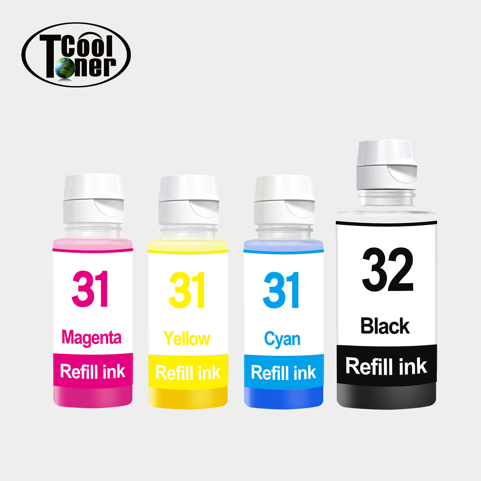 32XL 31 Ink Refill 4-Pack for HP Ink Tank 310 319 410 415 416 418 419 5101 5102