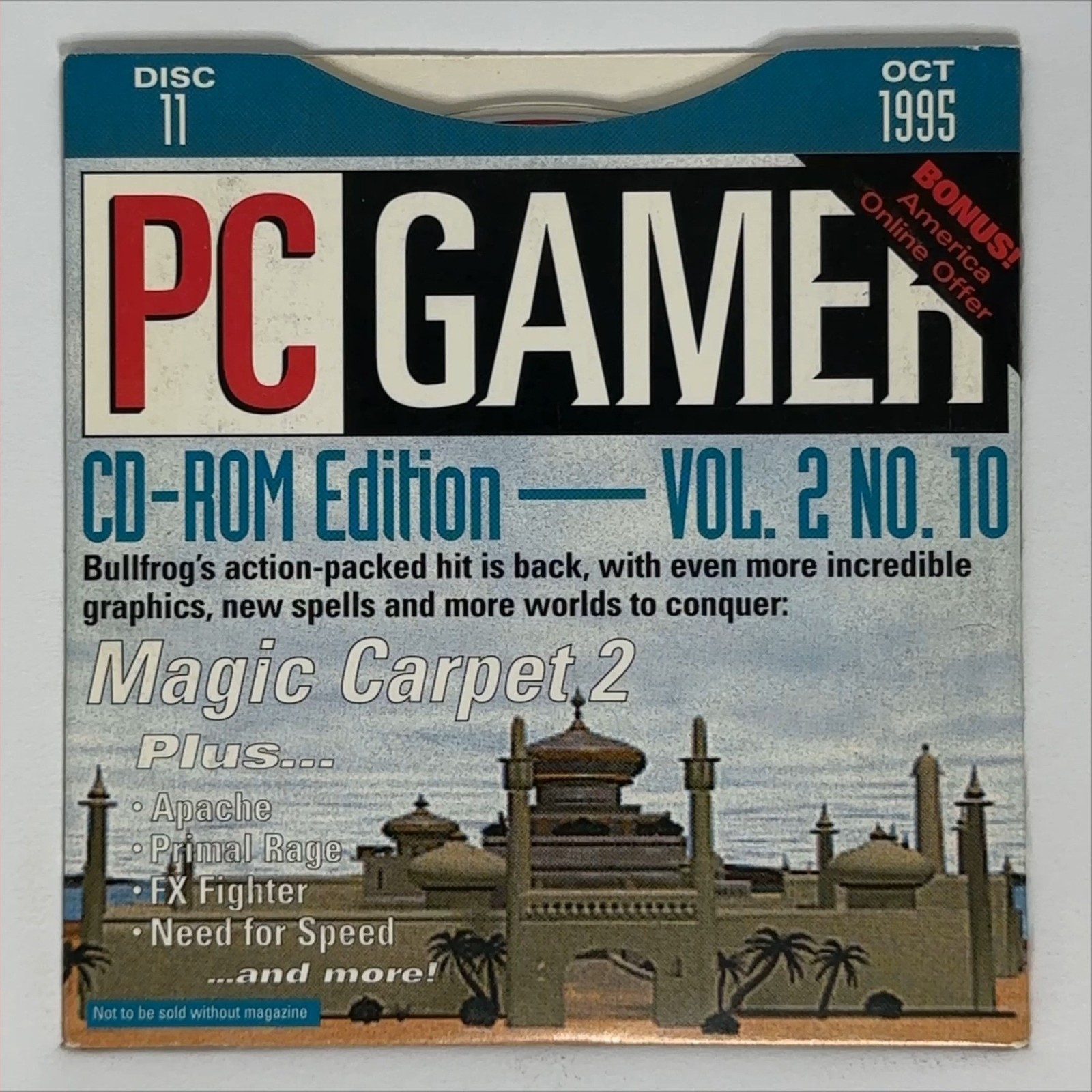 PC Gamer Demo Disc 11 October 1995 CD-ROM Vintage PC Gaming Software