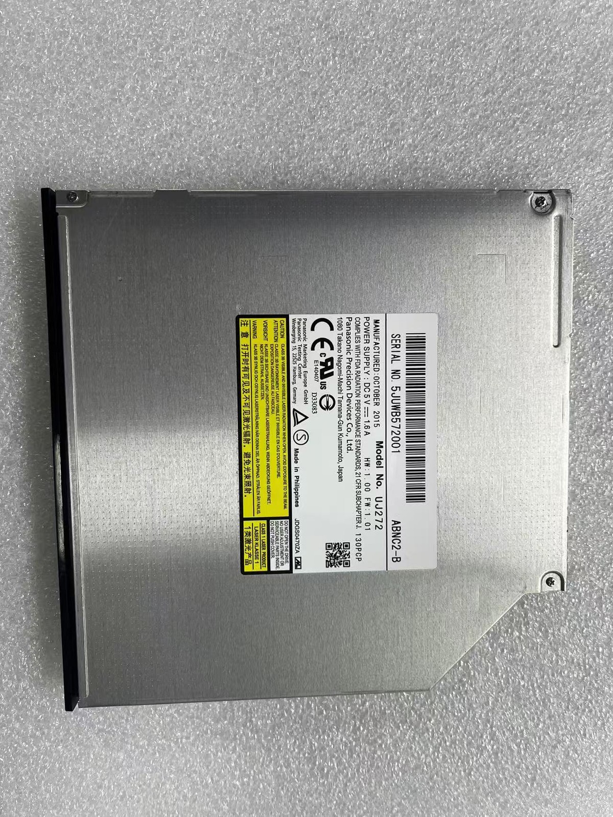 For Panasonic UJ272 6X Blu-ray BD DVD CD RW Burner Player 9.5mm SATA