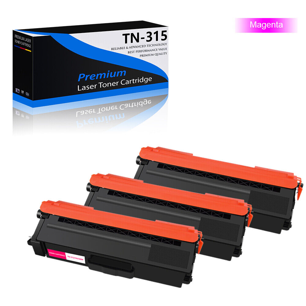 3PK TN315 TN315MG Magenta Toner Compatible for Brother MFC-9970cdw HL-4150cdn