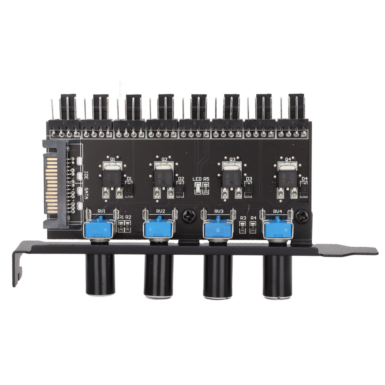 PC Fan Hub 8 Channel Cooling Fan Speed Controller For PC Case