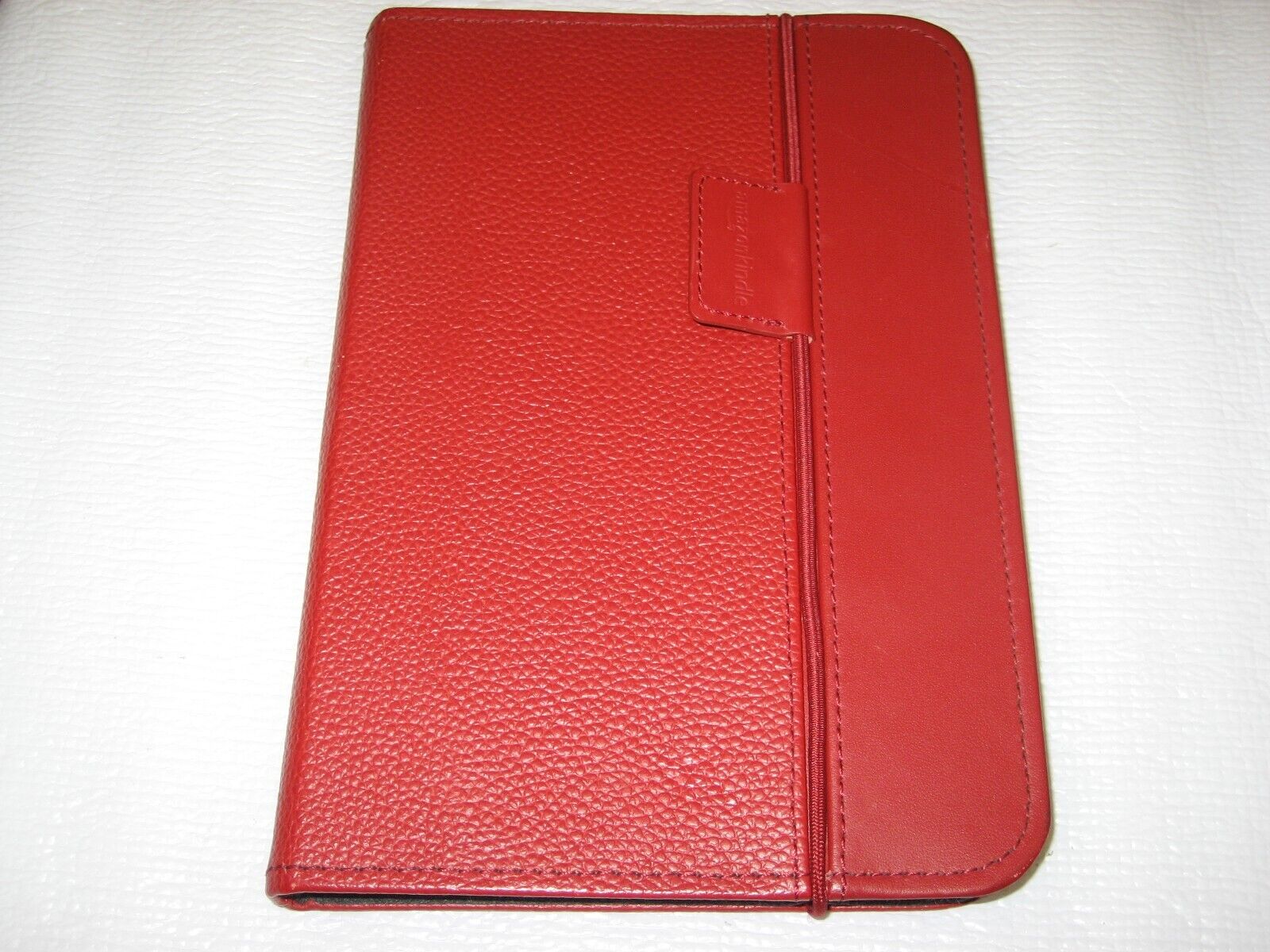 Original Amazon Leather Cover Case w/ Light for Kindle Keyboard 3 3rd Gen - Red