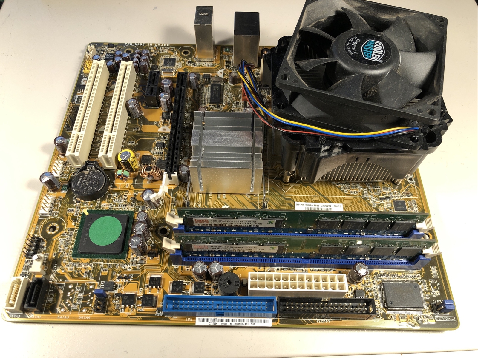HP IPILP-LC Motherboard 5188-8566 REV 1.04 + Heat-sink +INTEL Pentium D +2GB RAM
