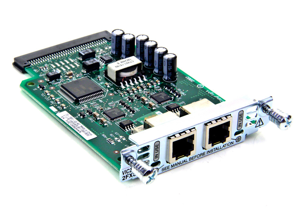 CISCO VIC2-2FXS 2-Port VOICE FAX INTERFACE MODULE CARD RJ11 VIC2 2FXS