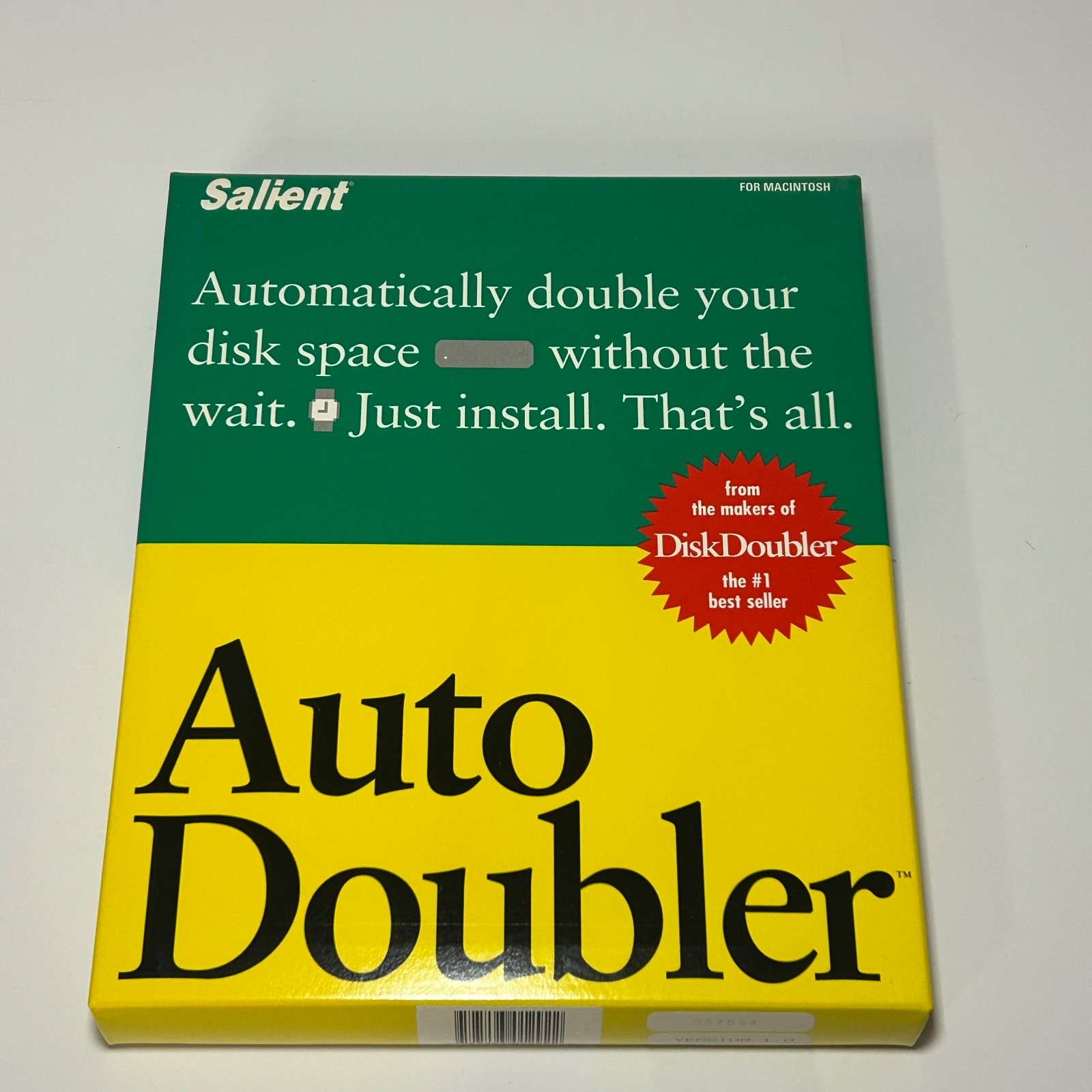 1992 Auto Doubler for Macintosh Fifth Generation Systems 3.5" Disk Original Box