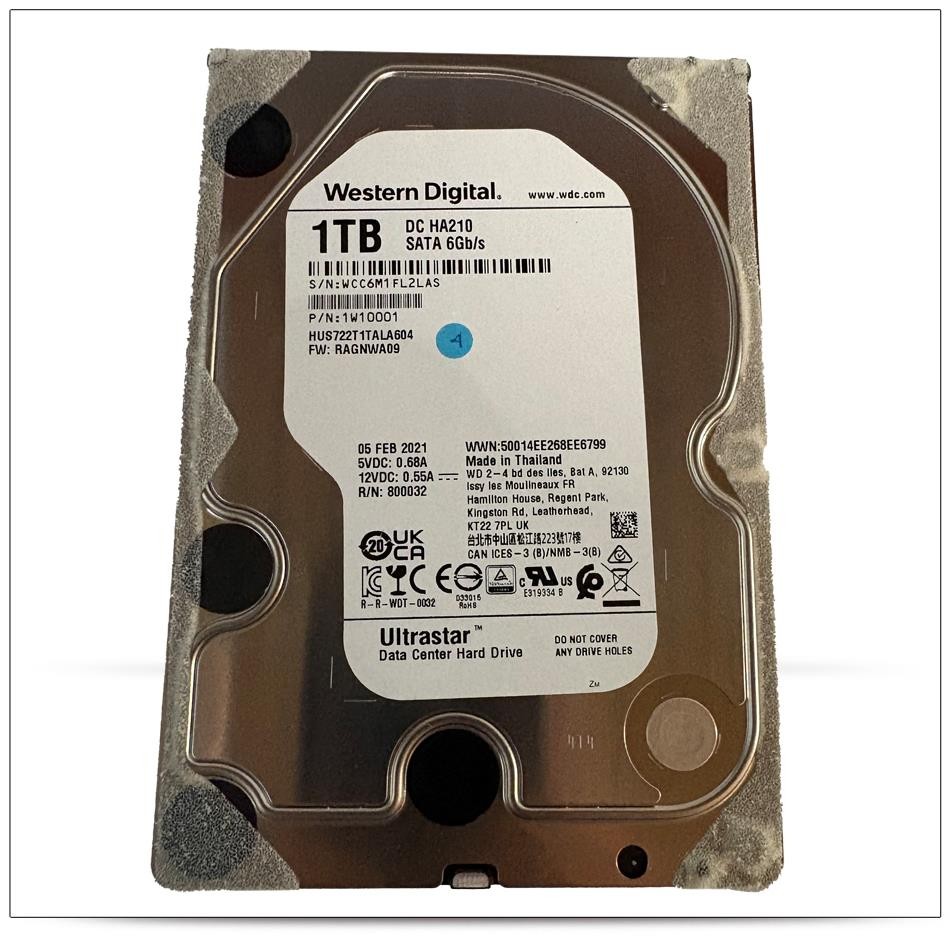 Western Digital HUS722T1TALA604 1TB 6Gb/s 7.2K RPM 128MB SATA HDD 1W10001