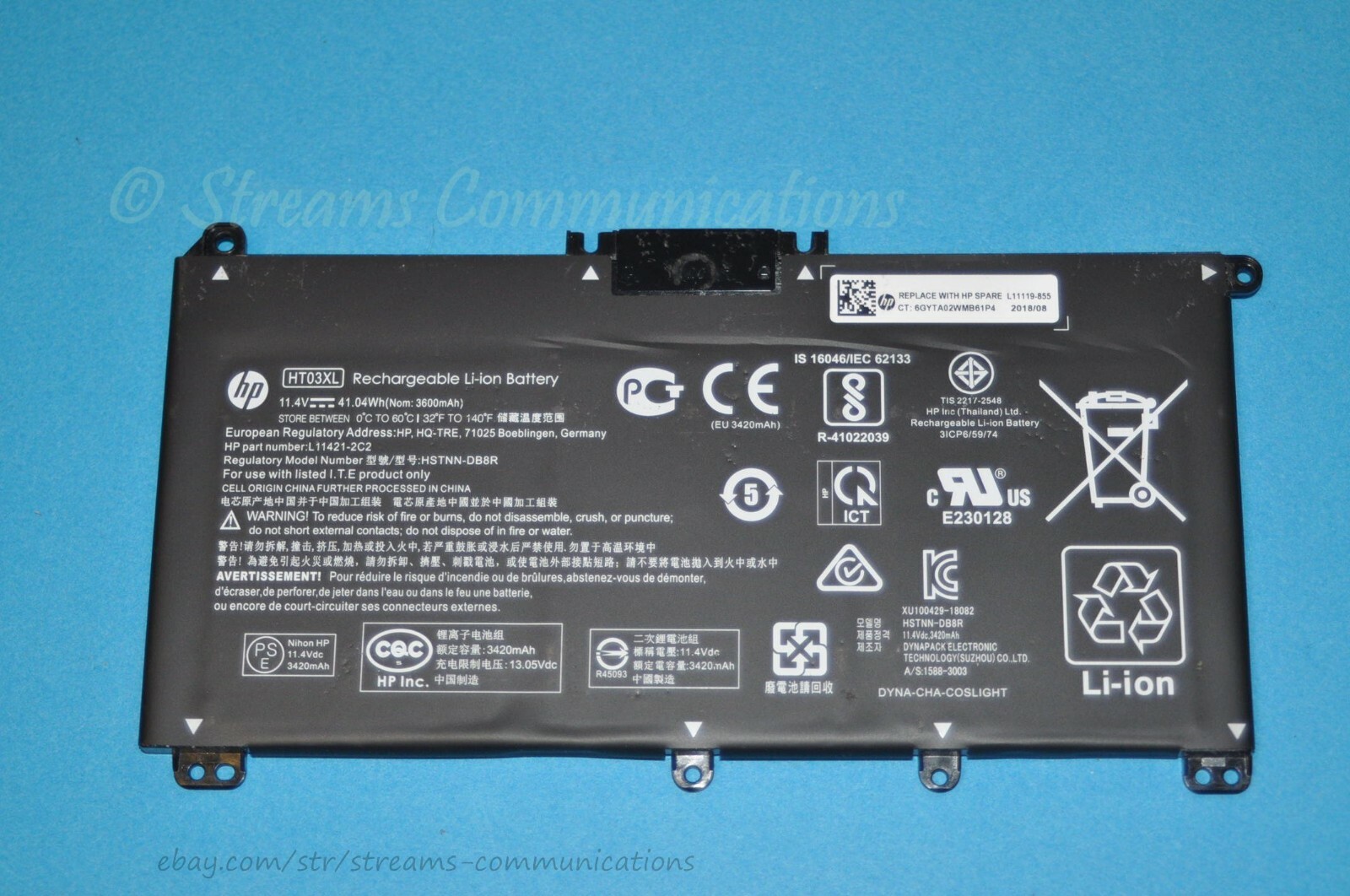HP 15-DB0010CA 15-DB0010NR 15-DB0011DX 15-DB0015DX 15-DB0017DS Laptop Battery