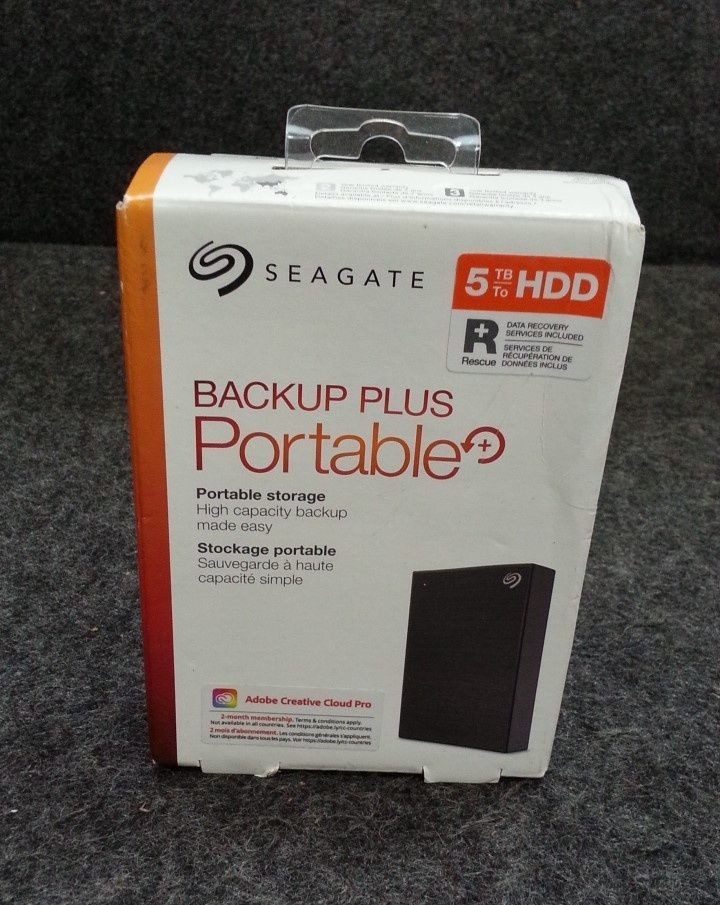 SEAGATE STHP5000400 Backup Plus USB 3.0 Portable Hard Drive 5TB Black