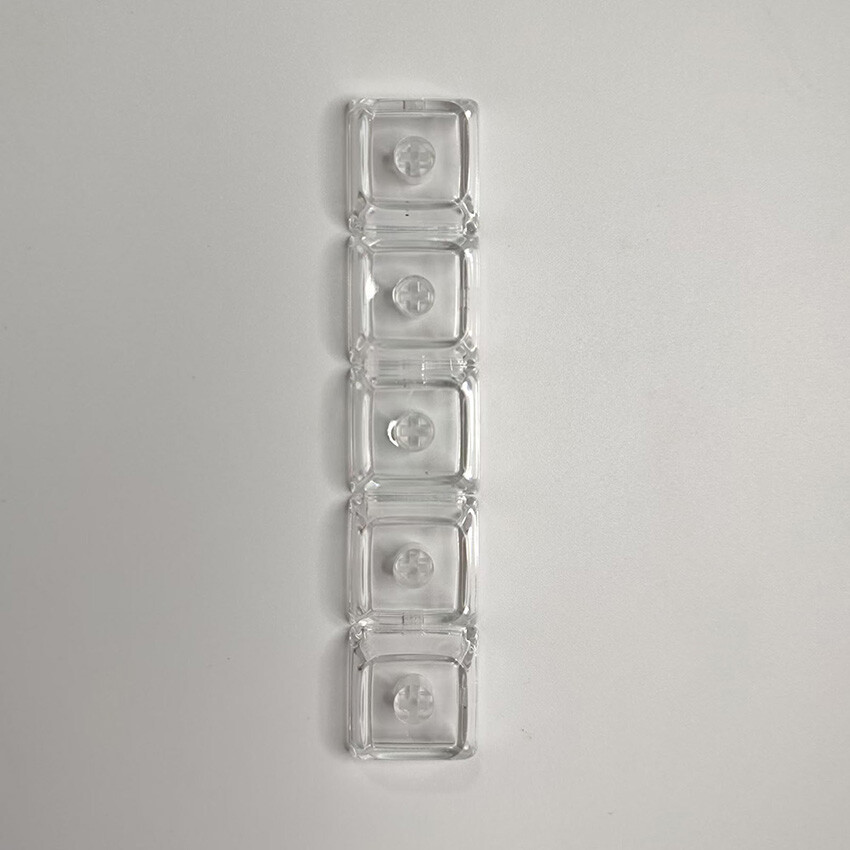 5/10PCS 1U XDA Height Blank Key Caps Transparent Keycaps for Mechanical Keyboard