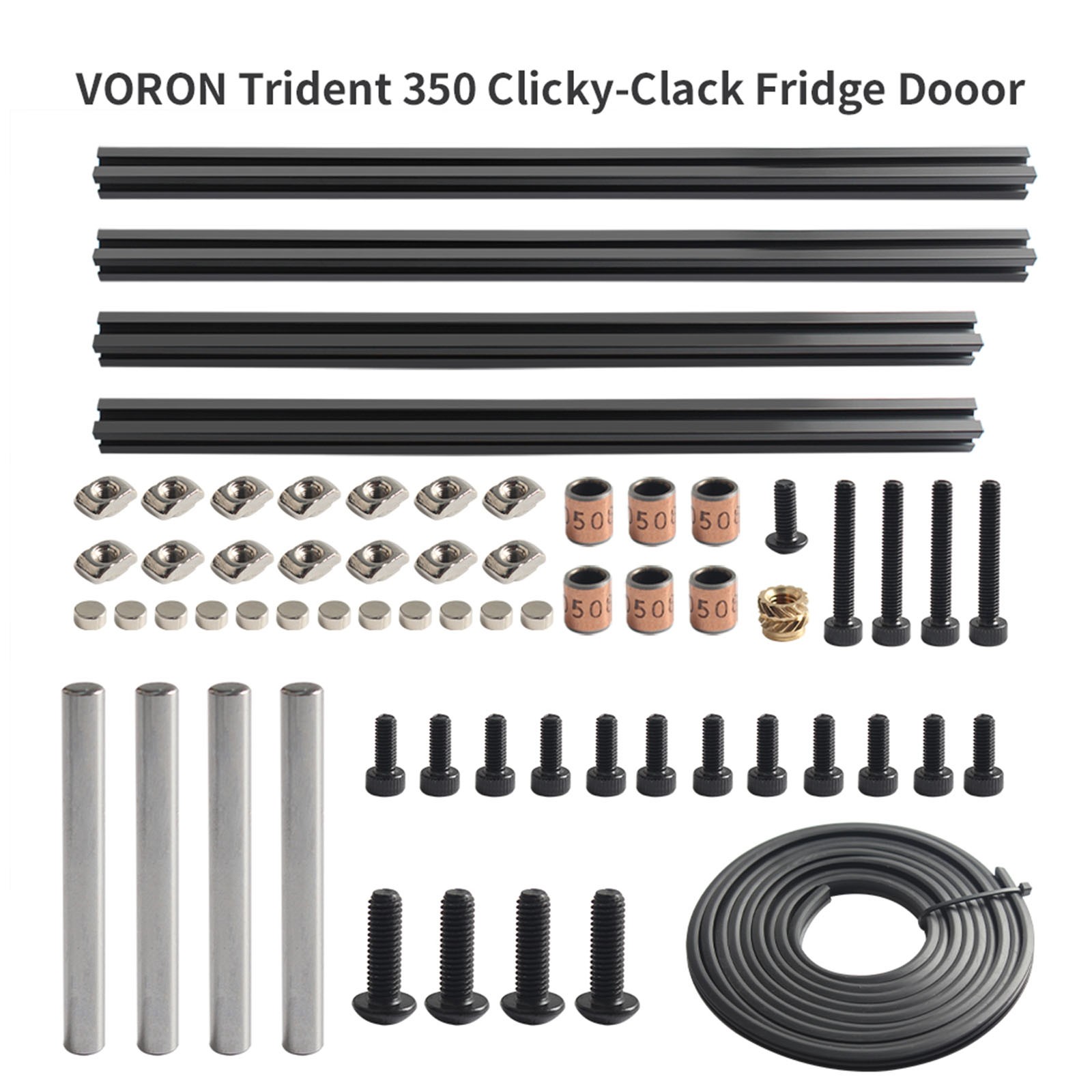 For VORON Trident 350 Clicky-Clack Fridge Door Set 3D Printer Replacement Parts