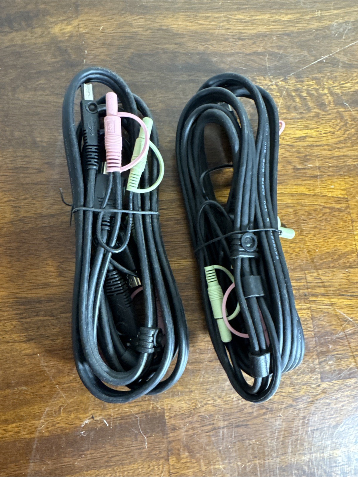 2x Startech 6FT 4-IN-1 USB Displayport KVM Switch Cable with Audio & Microphone