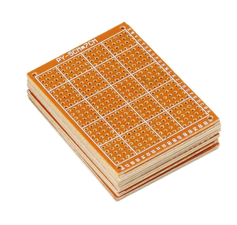 Ferwooh 10pcs PCB Board Prototype Kit Protoboard Circuit Breadboards...