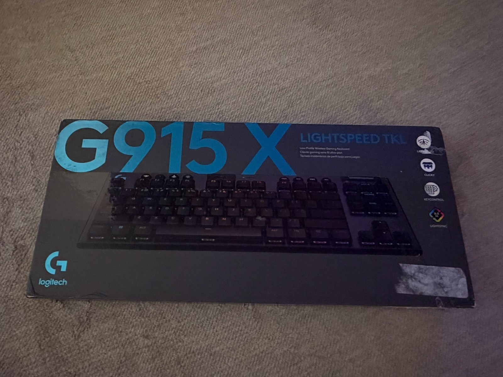 Logitech Lightspeed TKL G915X Low Profile Gaming Keyboard (Missing 2 Keys)