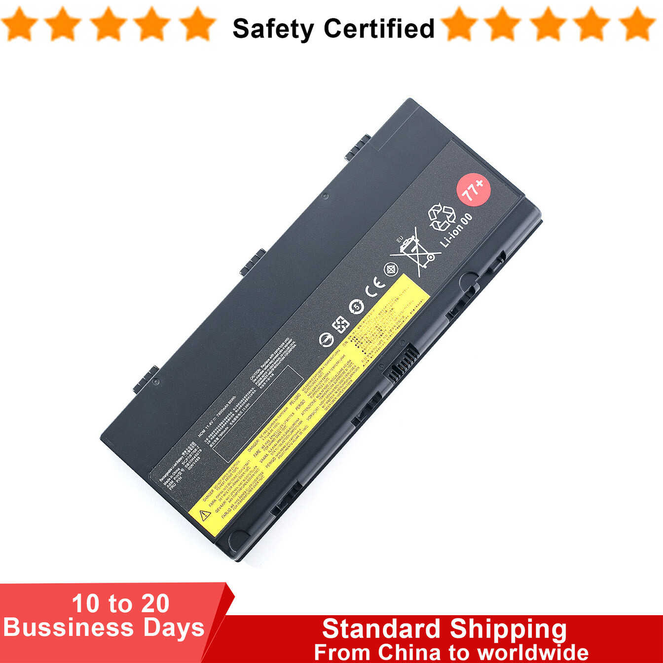 77+ 90Wh Battery For Lenovo ThinkPad P50 P51 P52 00NY490 00NY491 00NY492 00NY493