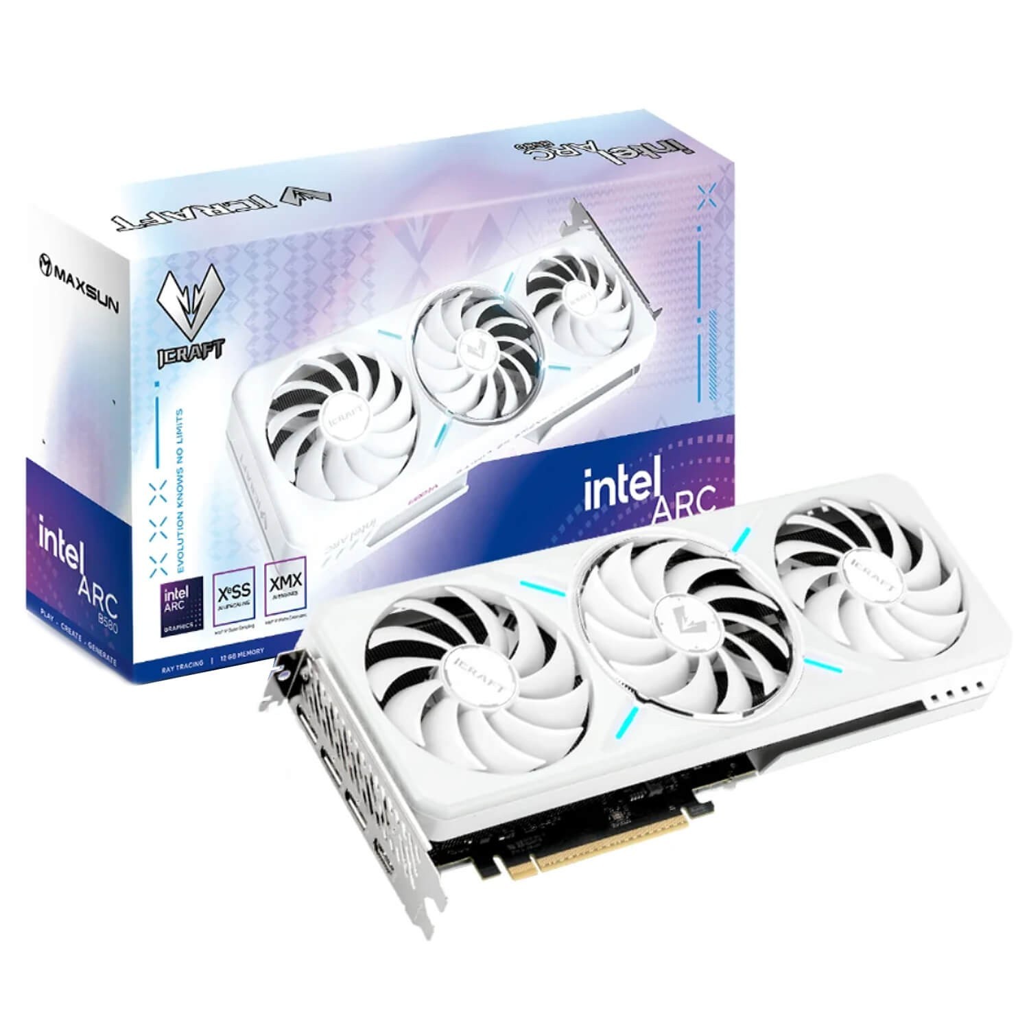 MAXSUN Intel Arc B580 iCraft 12G Graphics Card 12GB GDDR6 ARC-B580-ICRAFT-12G