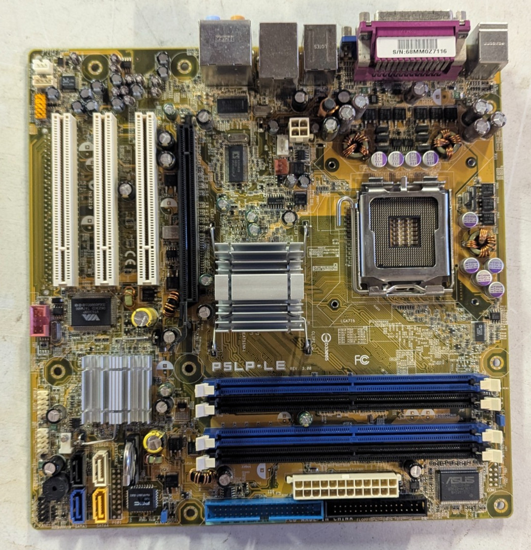 HP 5188-5406 ASUS P5LP-LE Rev 3.00 LGA775 DDR2 MicroATX Motherboard