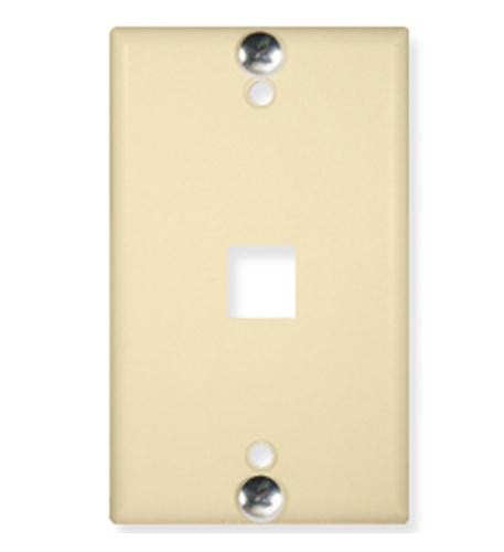 ICC ICC-IC107FFWIV WALL PLATE- PHONE- FLUSH- 1-PORT- IVORY