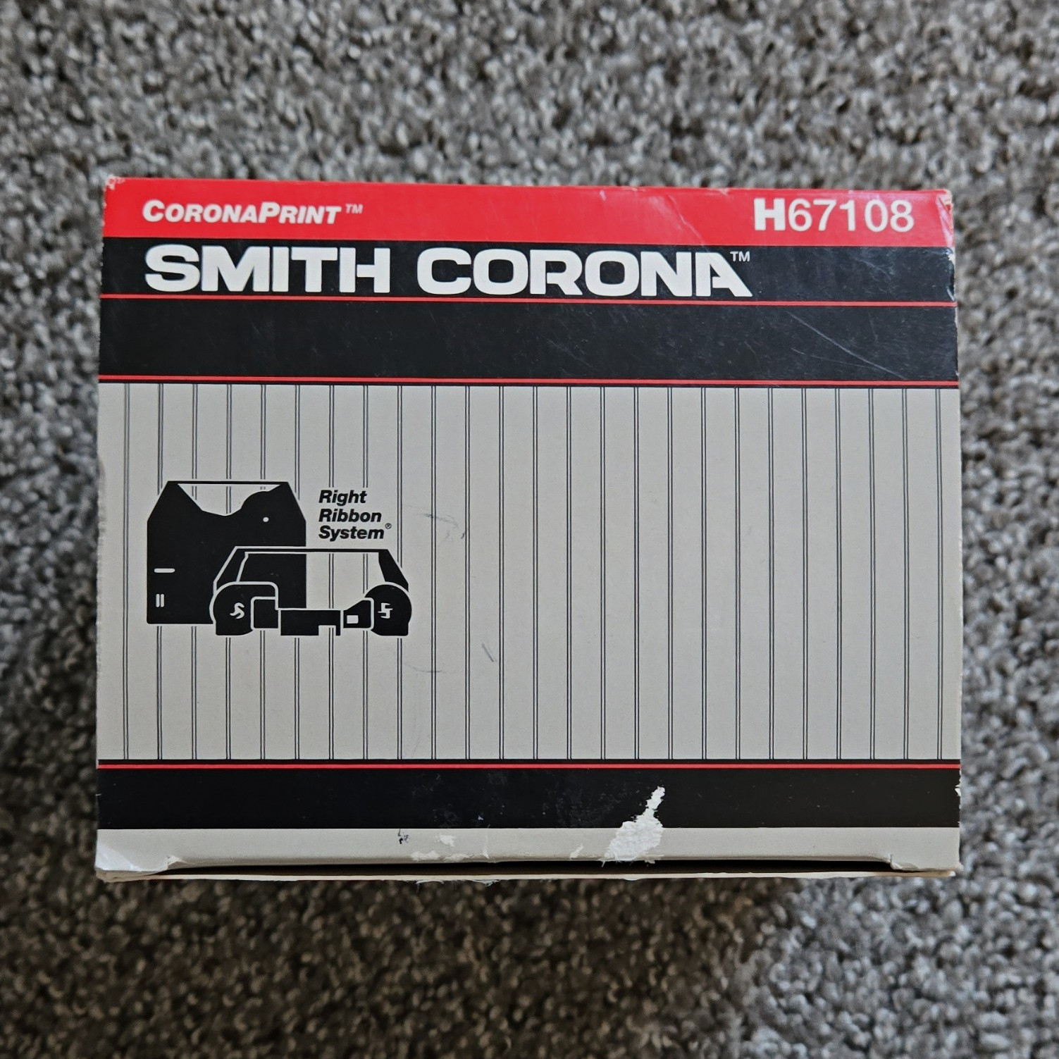 4 Pack Open Box Smith Corona H67108 H Correctable Film Ribbon Black Correction