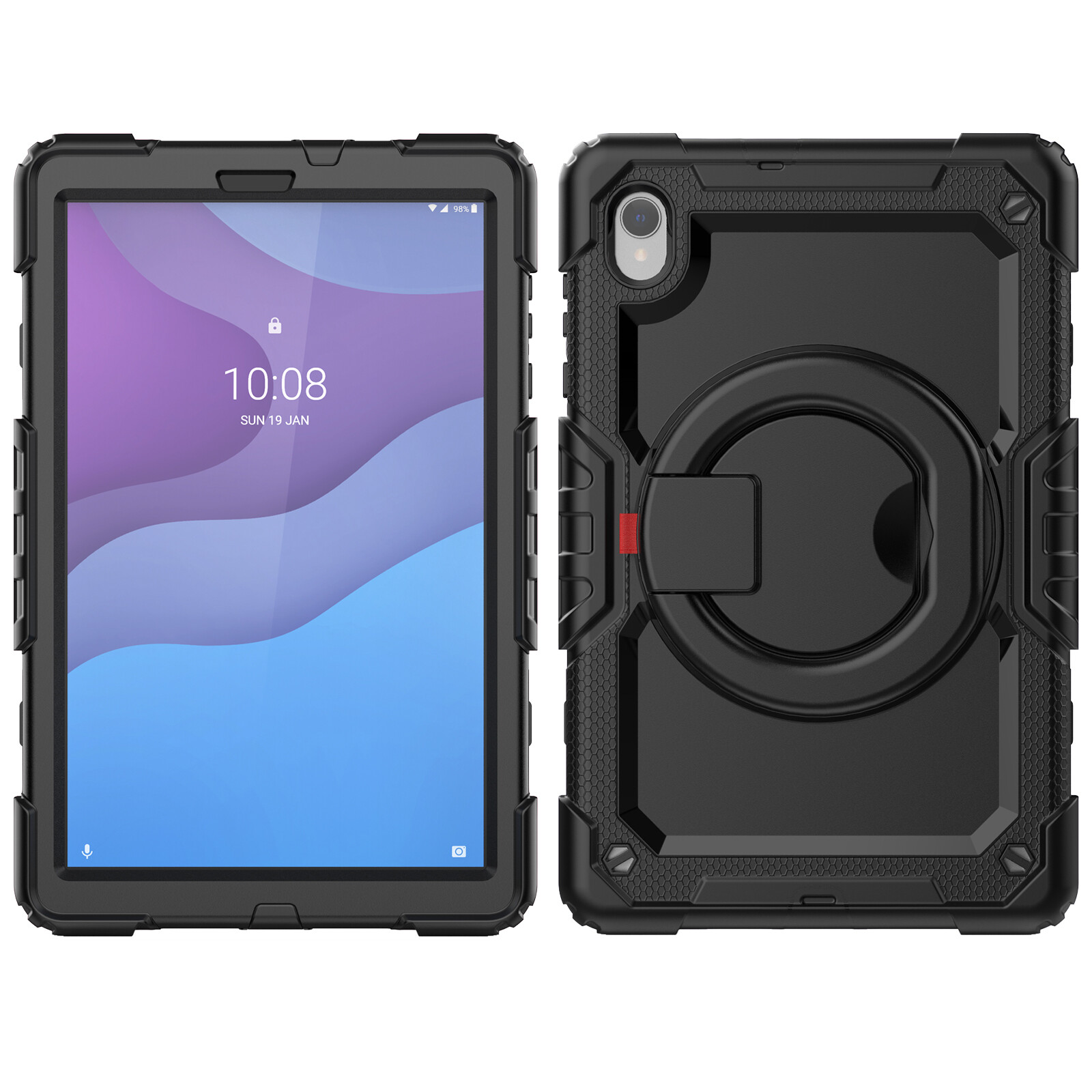 Fr Lenovo Tab M10 HD 2nd Gen 10.1" 2020 Heavy Shockproof Stand Case Screen Cover