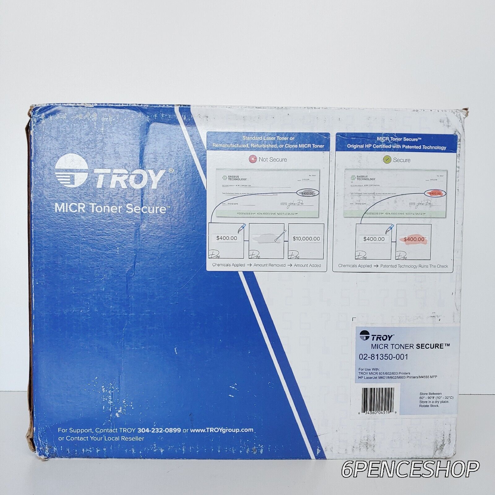 New TROY Micr Toner Secure 02-81350-001 For Hp Laserjet M601/2/3/M4555