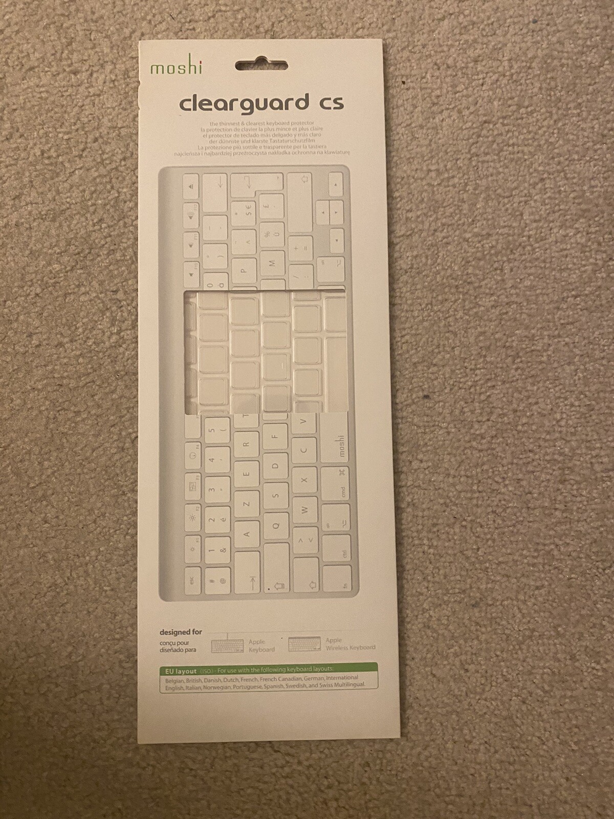 Moshi Clearguard Cs Keyboard Protector Cover For Apple Keyboard