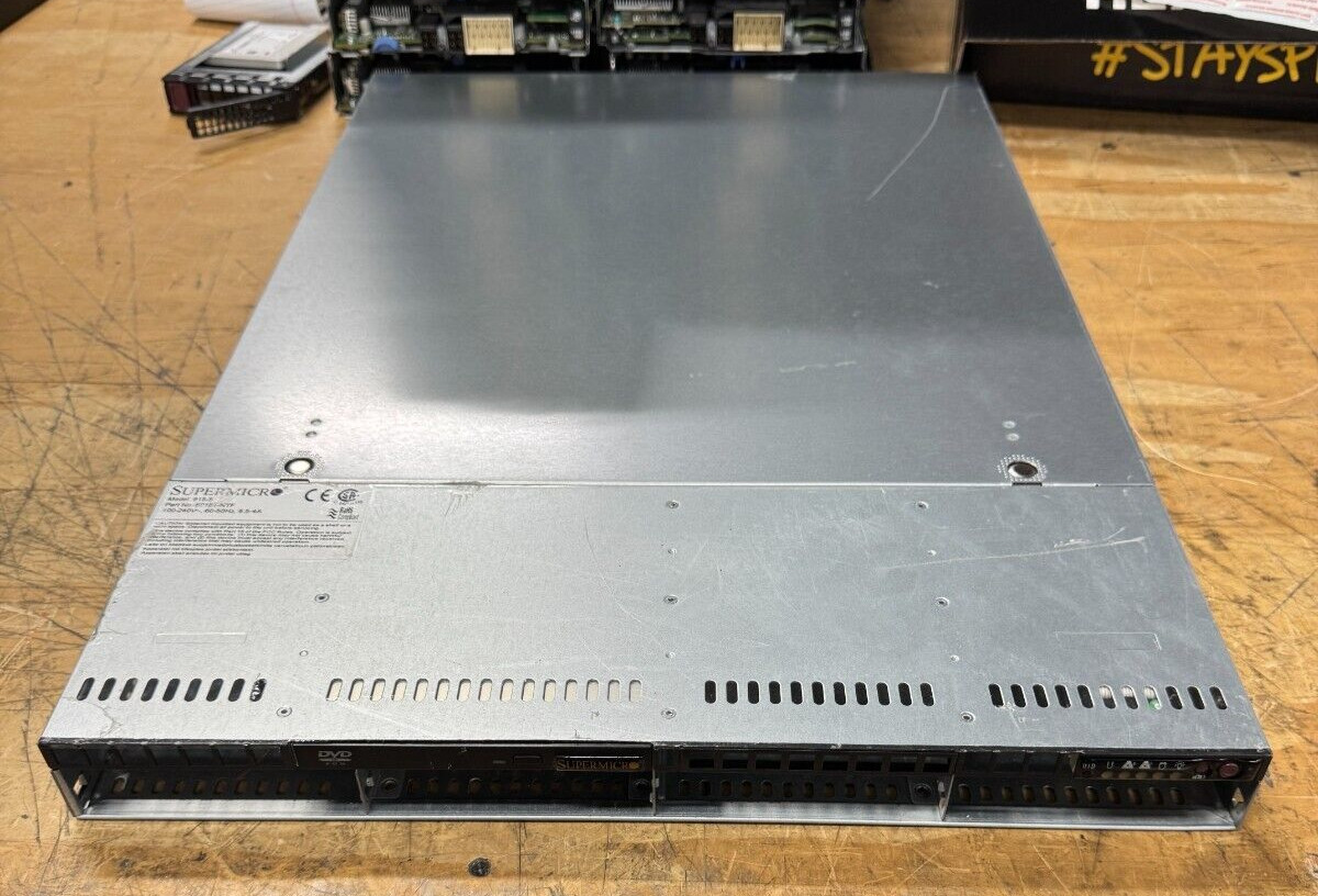 Supermicro 815-5 6016T-NTF | 48 GB Memory | 2 x Xeon X5675 | NO TRAYS NO HDD