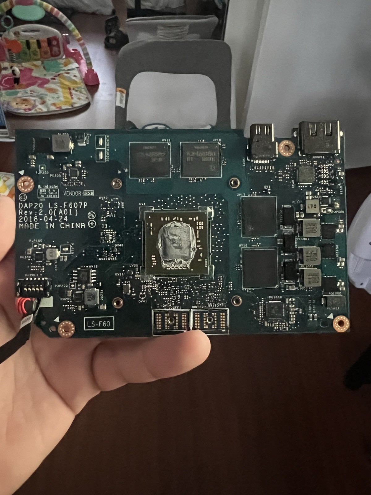 GENUINE DELL 4GB RADEON PRO WX4150 GDDR5 VIDEO CARD LS-F607P W022Y 0W022Y TESTED