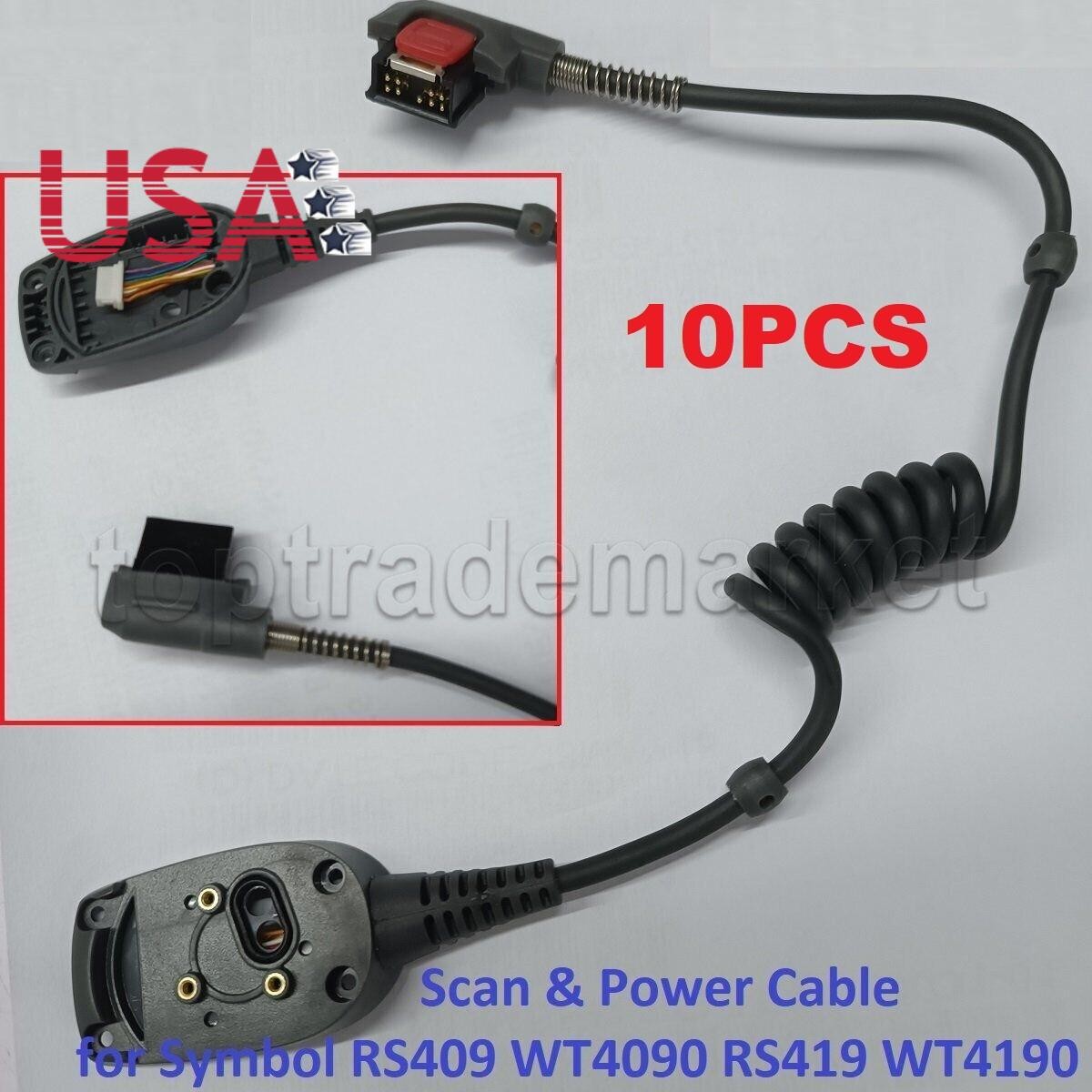 10X Scan Cable Power Cable for  Zebra RS409 RS419 WT4090 WT41N0 US SHIP